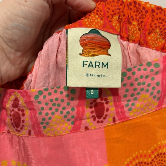 EUC FARM Rio Colorful Skirt Size Small - Picture 4 of 4